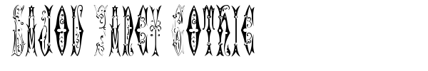 Sajou Fancy Gothic font preview